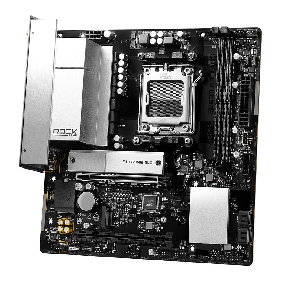 Matična ploča ASROCK B850M Rock WiFi 7 (DDR5, AM5, mATX, WiFi 7)-4
