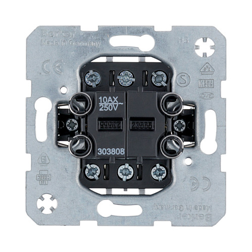 Modul za prekidač BERKER 3038 08 (Dvostruki izmjenični, 10A, 250V)-0