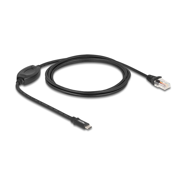 Adapter DELOCK USB-C na Serijski RS-232 RJ45 (1.8m, FTDI, Cisco)-0