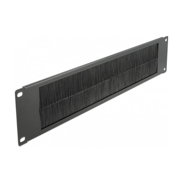 Panel za kabele s četkom DELOCK 19" 2U (za rack ormare, metalni)