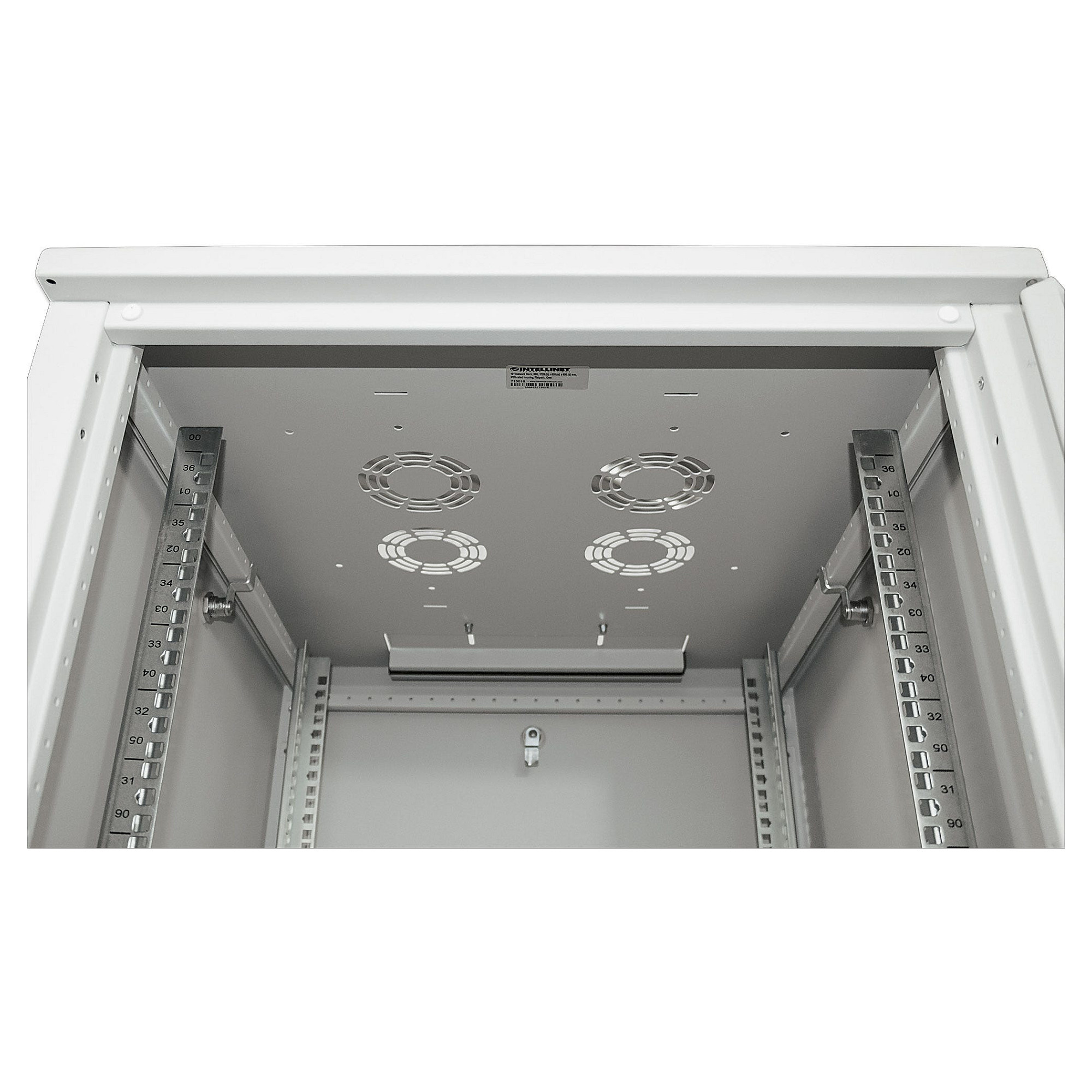 Mrežni ormar INTELLINET 19" 36U (800x800 mm, Sastavljen, Sivi)-5