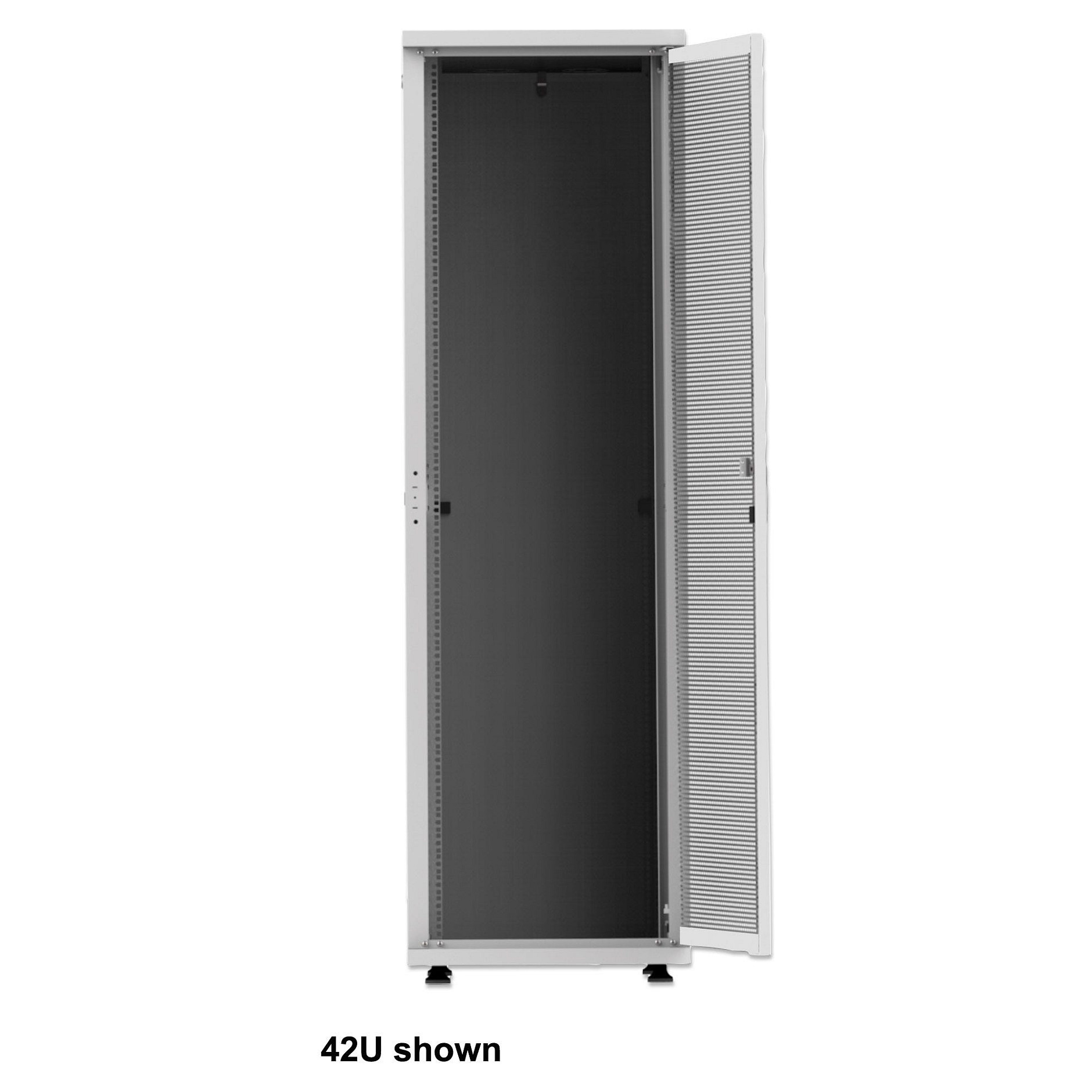 Serverski ormar INTELLINET 19" Basic 42U (600x1000mm, flatpack, sivi)