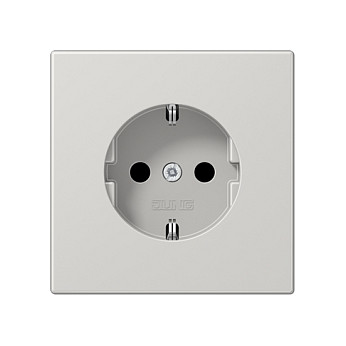 Utičnica JUNG LS 1520 LG (SCHUKO, 16A, 250V, LS 990 serija, svijetlo siva)-0