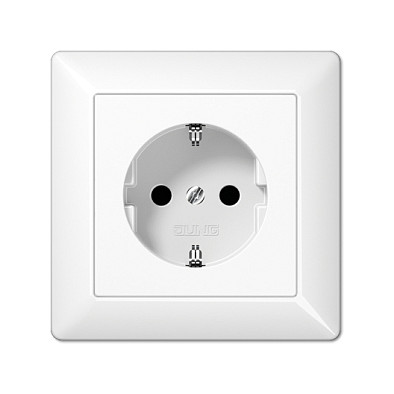 Utičnica JUNG AS 1520 WW (SCHUKO, 16 A, 250 V, Alpski bijela)-0