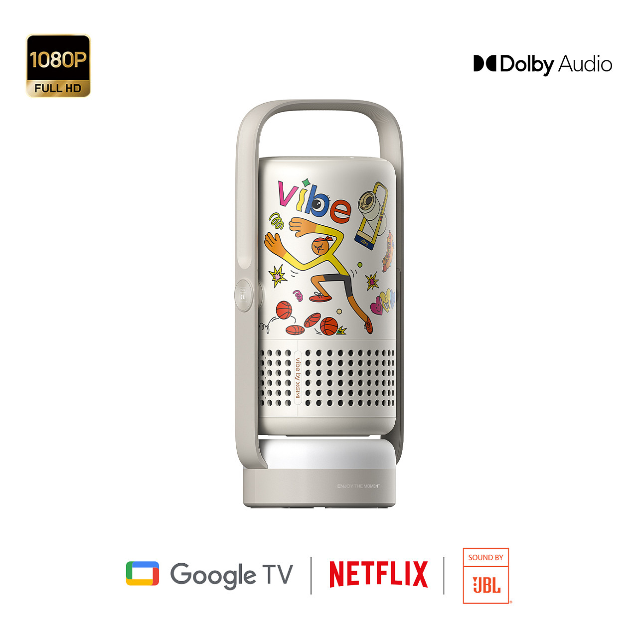 Projektor XGIMI Vibe One (FHD, 300 ISO lumena, Android TV, Harman/Kardon zvuk)-5
