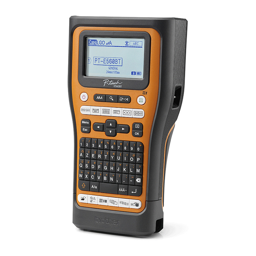 Pisač naljepnica BROTHER P-touch E560BT (Bluetooth, USB, automatski rezač, kofer)-9