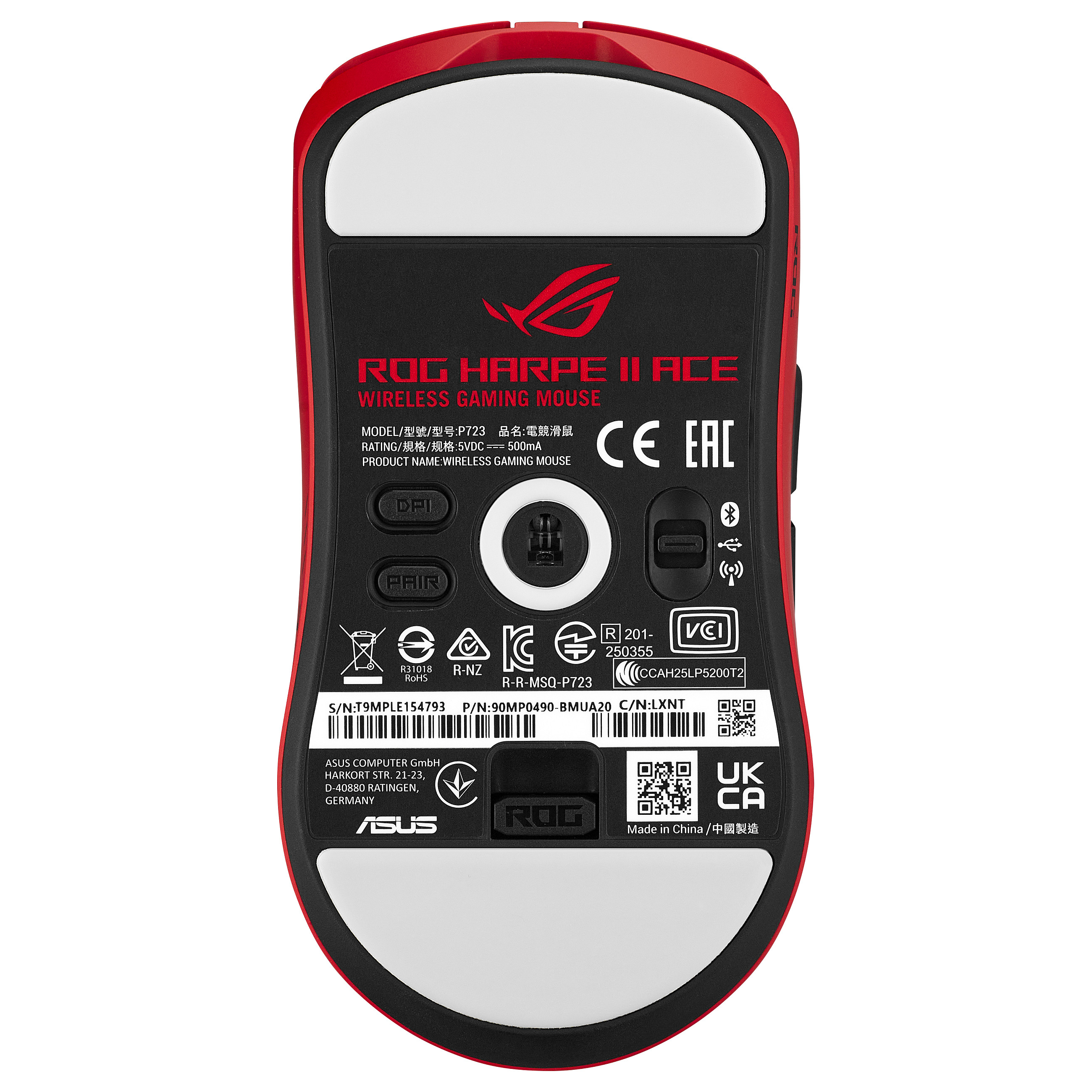 Gaming miš ASUS ROG Harpe Ace Aim Lab Edition (36000 DPI, 54g, bežični, bijeli)-1