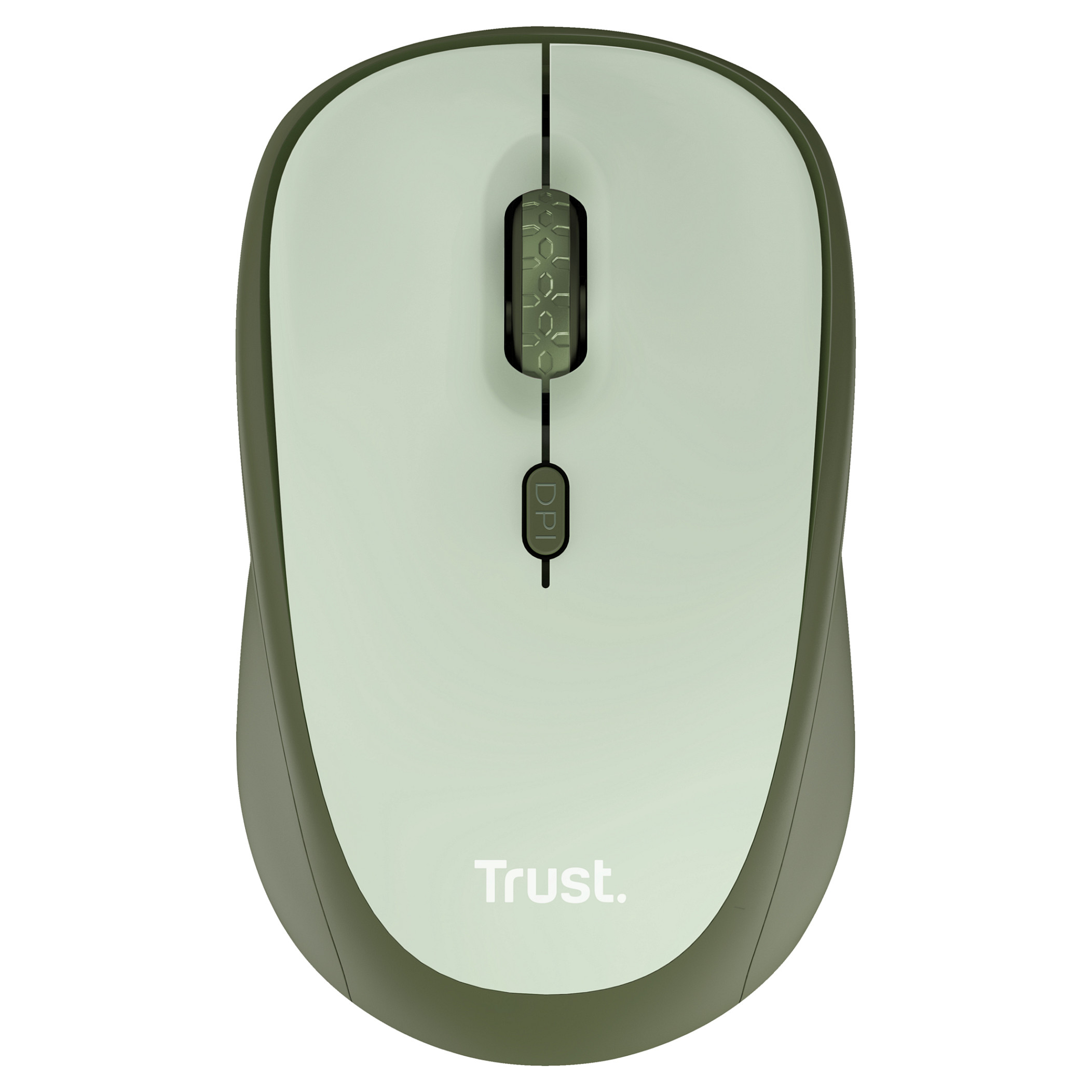 Bežični miš TRUST Yvi (1600 DPI, USB prijemnik, zeleni)-1