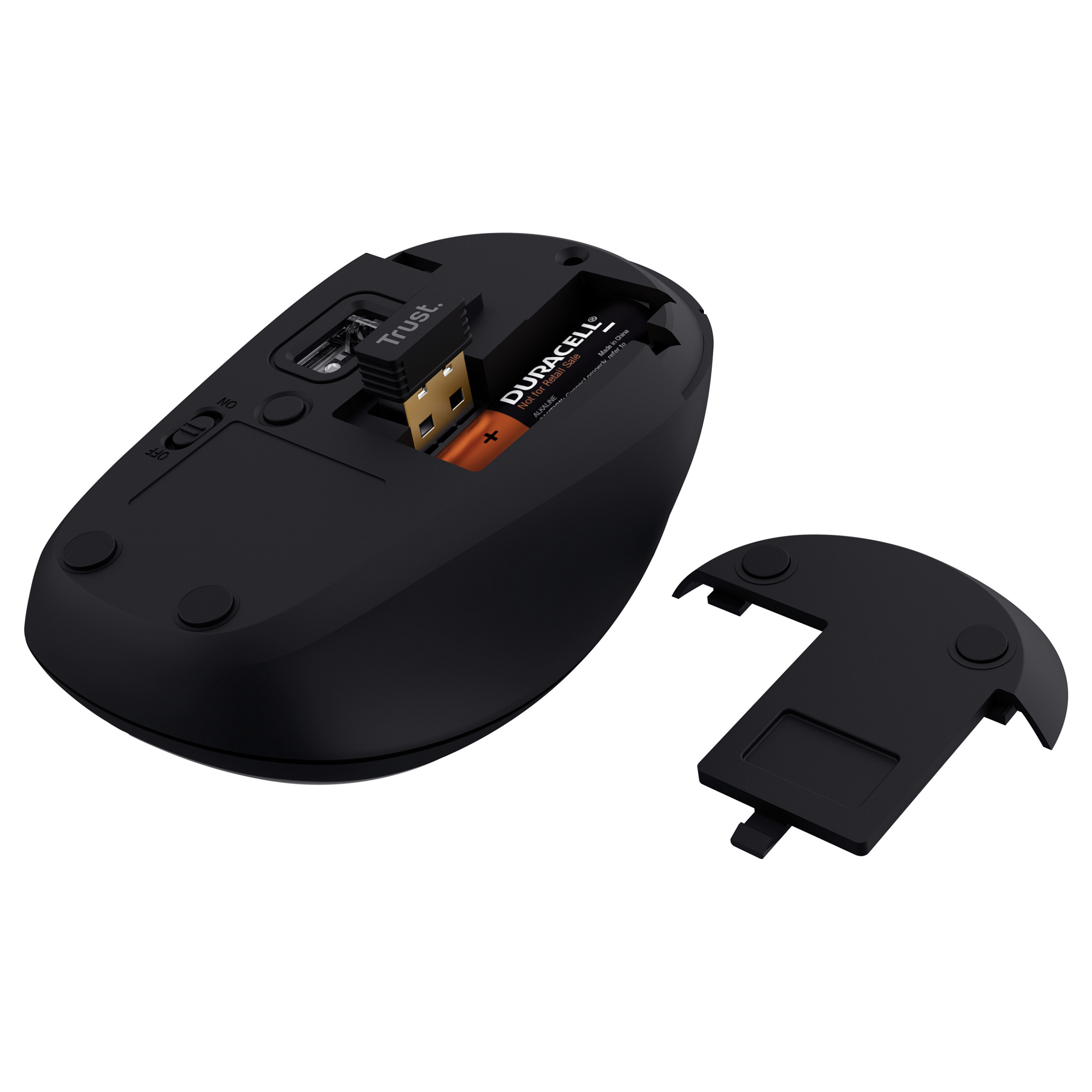 Bežični miš TRUST Yvi+ (Multi-Device, Bluetooth, 1600 DPI) crni-9