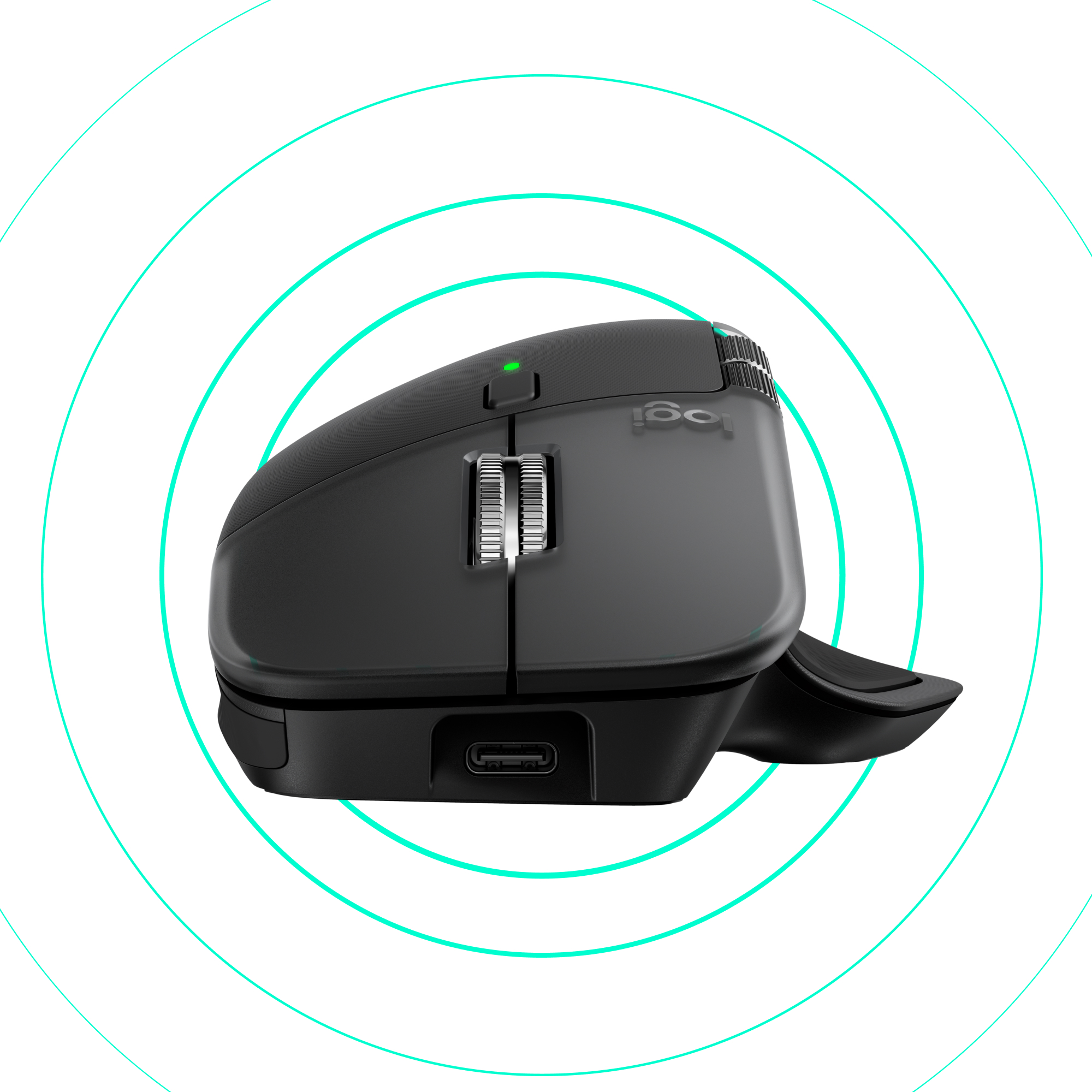 Miš LOGITECH MX Master 4S for Mac (8000 DPI, Quiet Clicks, MagSpeed, USB-C, Bluetooth) Space Black-25
