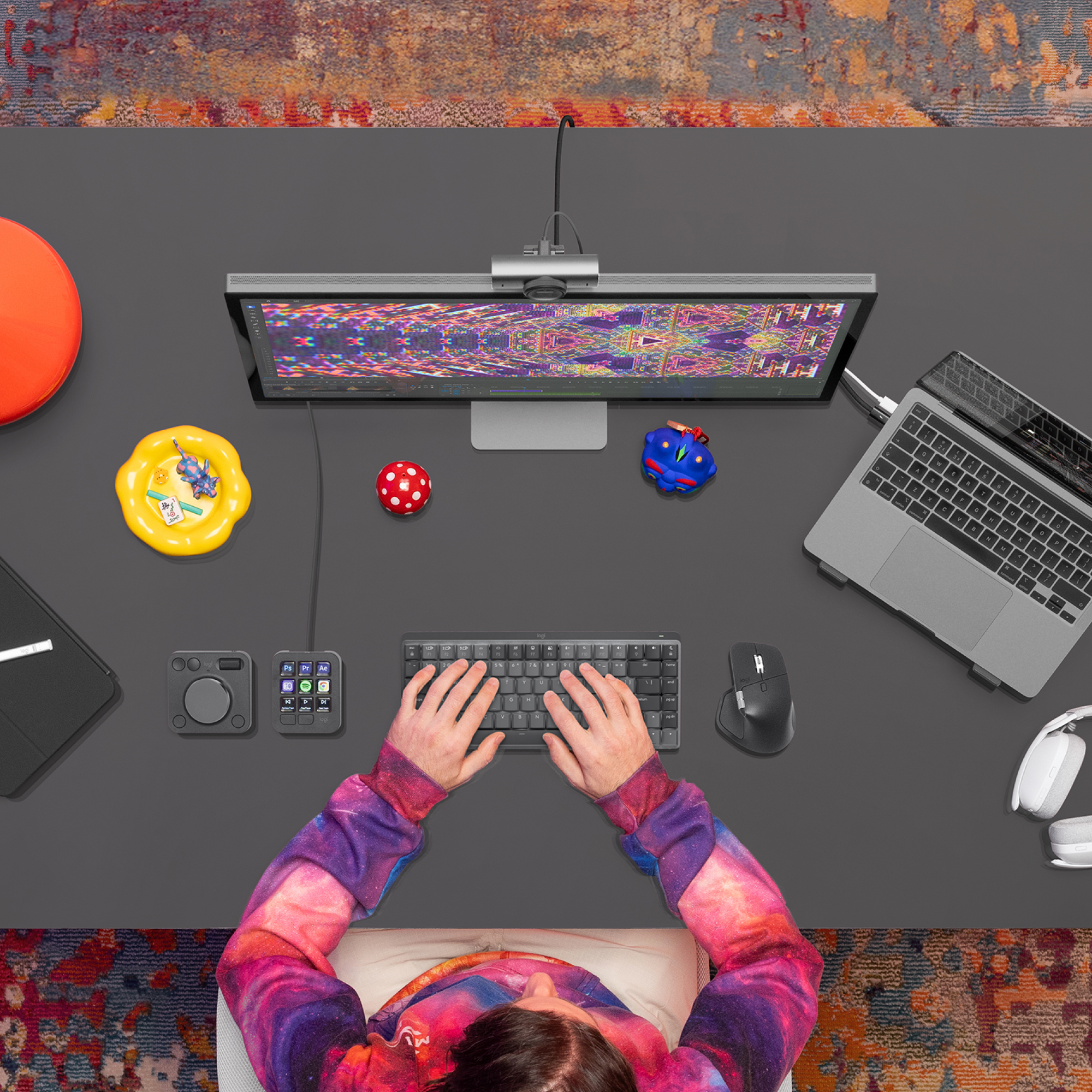 Miš LOGITECH MX Master 4S for Mac (8000 DPI, Quiet Clicks, MagSpeed, USB-C, Bluetooth) Space Black-19