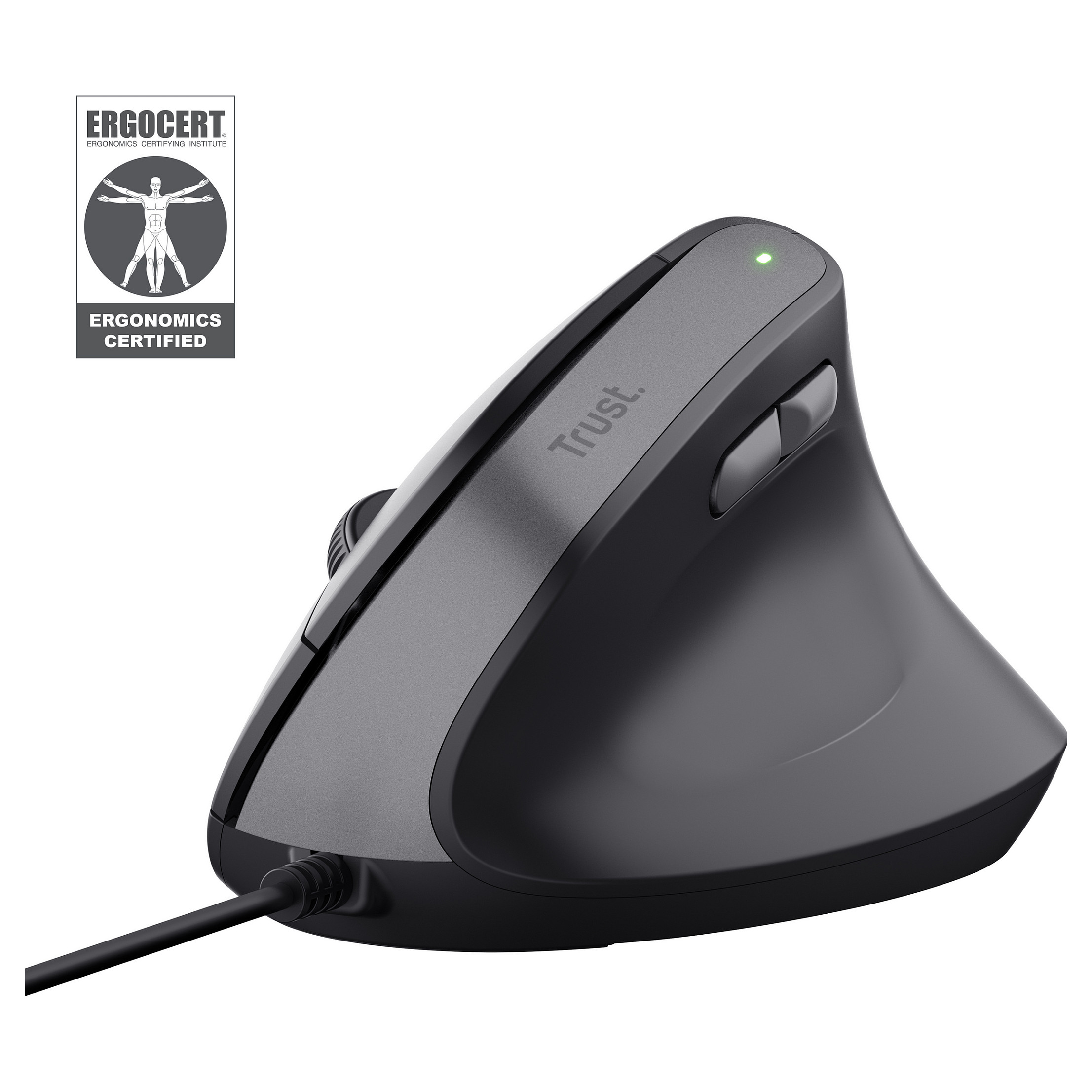 Bežični ergonomski miš TRUST Bayo II (vertikalni dizajn, punjiva baterija, Bluetooth + 2.4GHz, 2400 DPI)-0