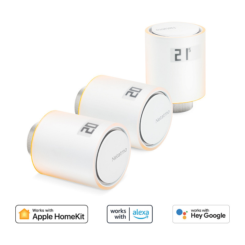 Pametni radijatorski termostat NETATMO Additional Smart Radiator Valves (3 komada, za više zona)-1
