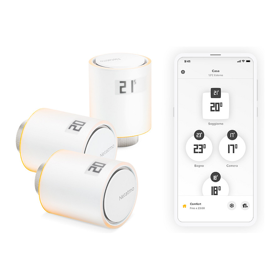 Pametni radijatorski termostat NETATMO Additional Smart Radiator Valves (3 komada, za više zona)-2