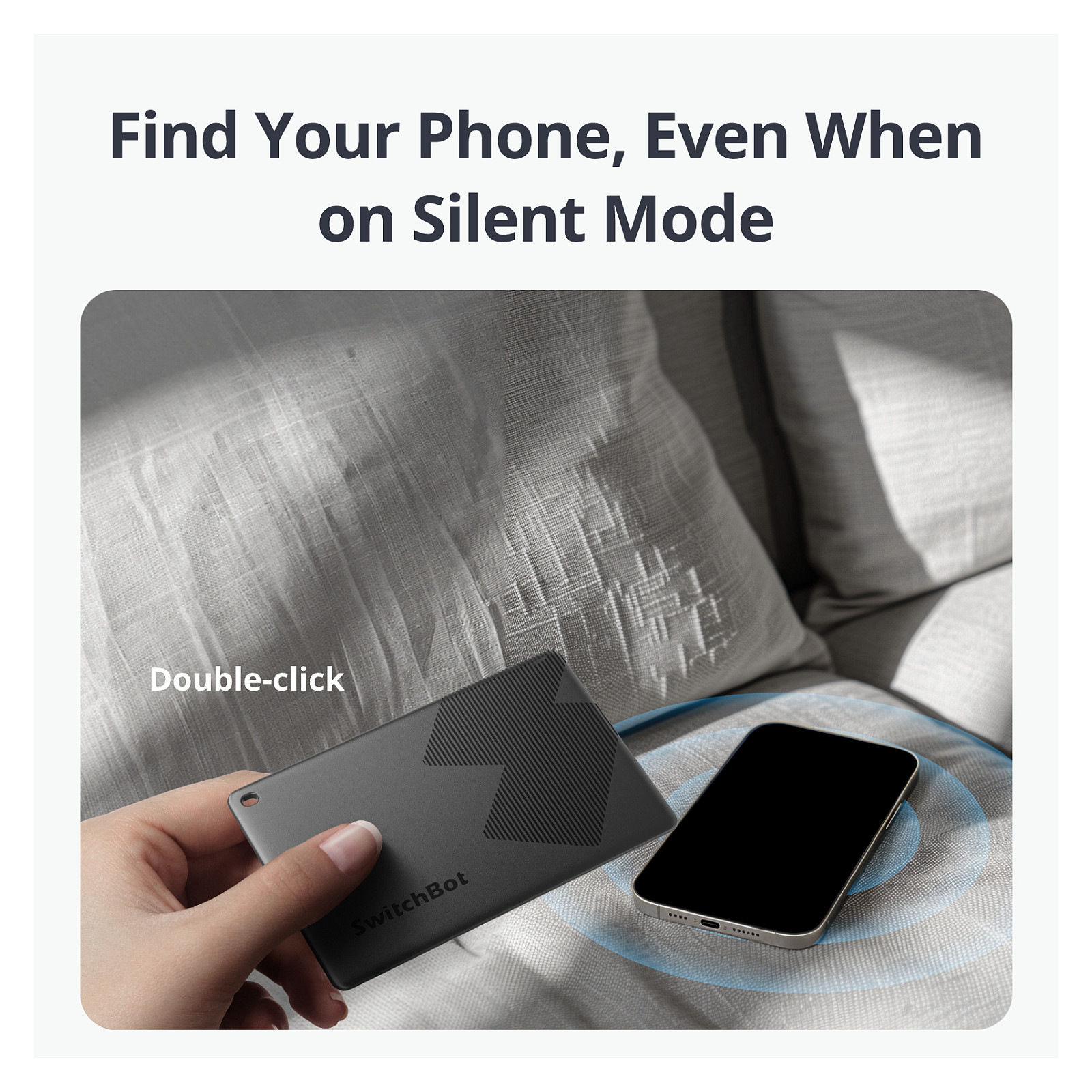 Pametni lokator SWITCHBOT Card (Apple Find My, NFC, IPX7, 3 godine baterije)-2