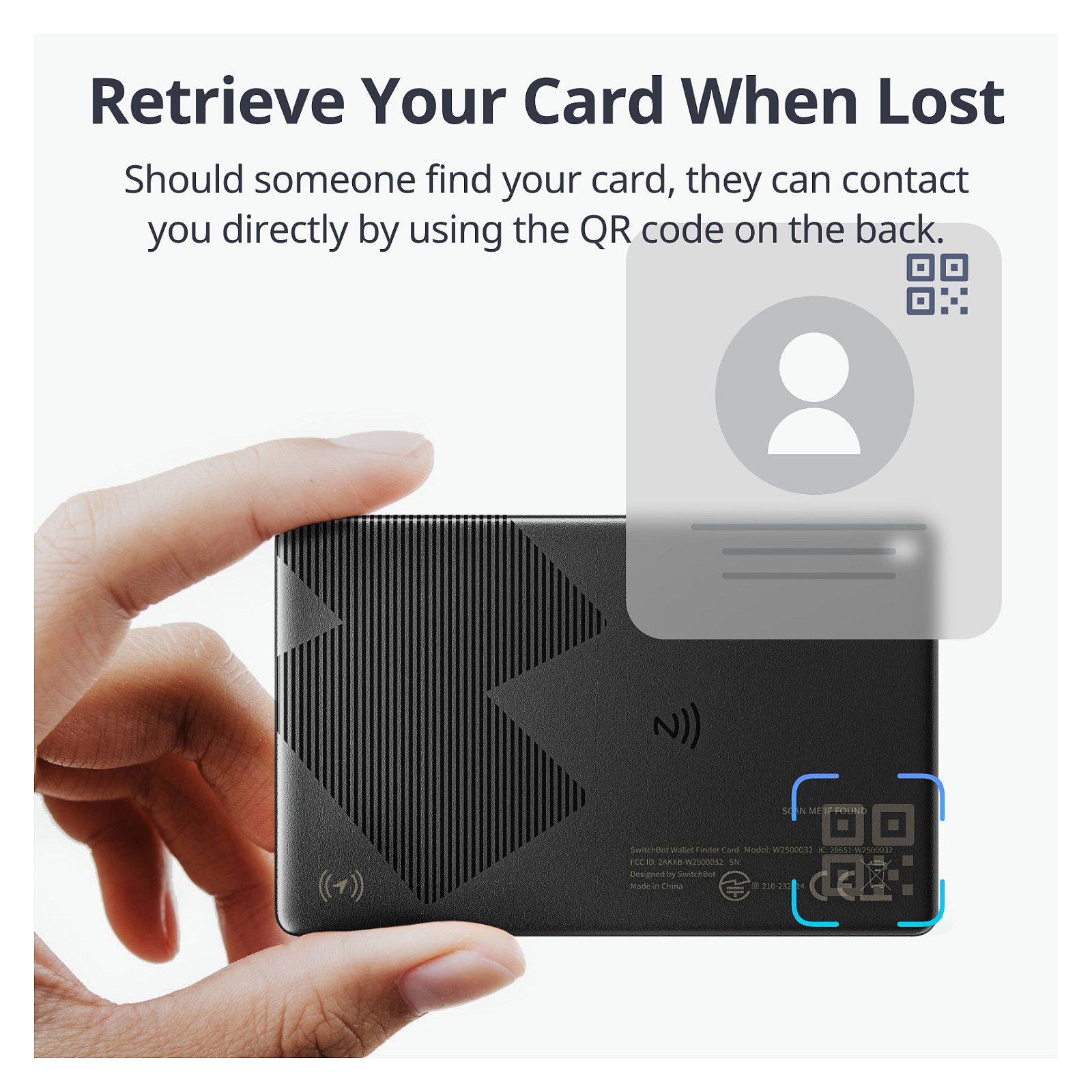 Pametni lokator SWITCHBOT Card (Apple Find My, NFC, IPX7, 3 godine baterije)-6
