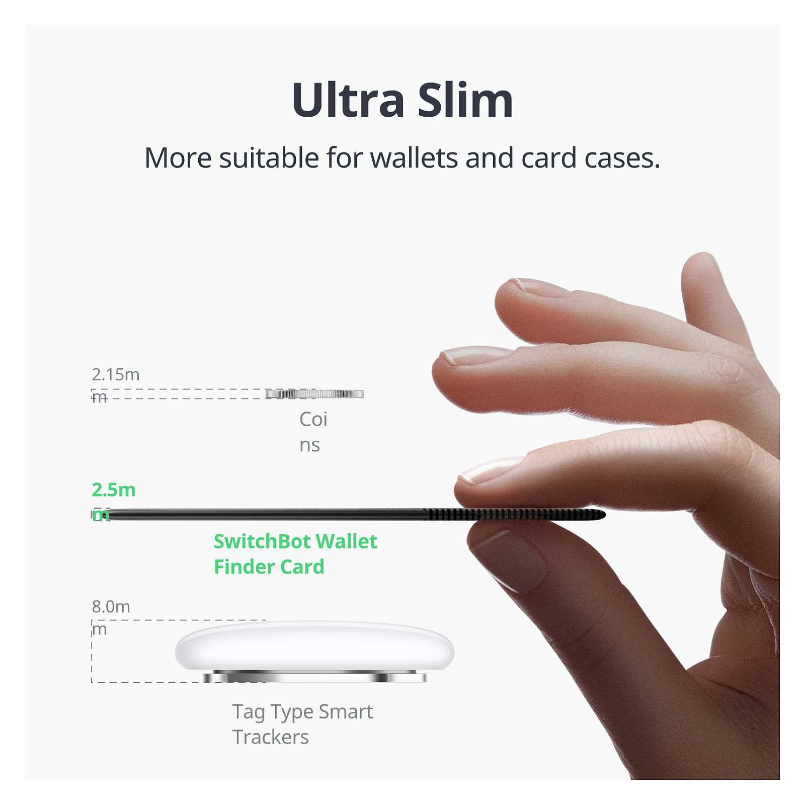 Pametni lokator SWITCHBOT Card (Apple Find My, NFC, IPX7, 3 godine baterije)-13