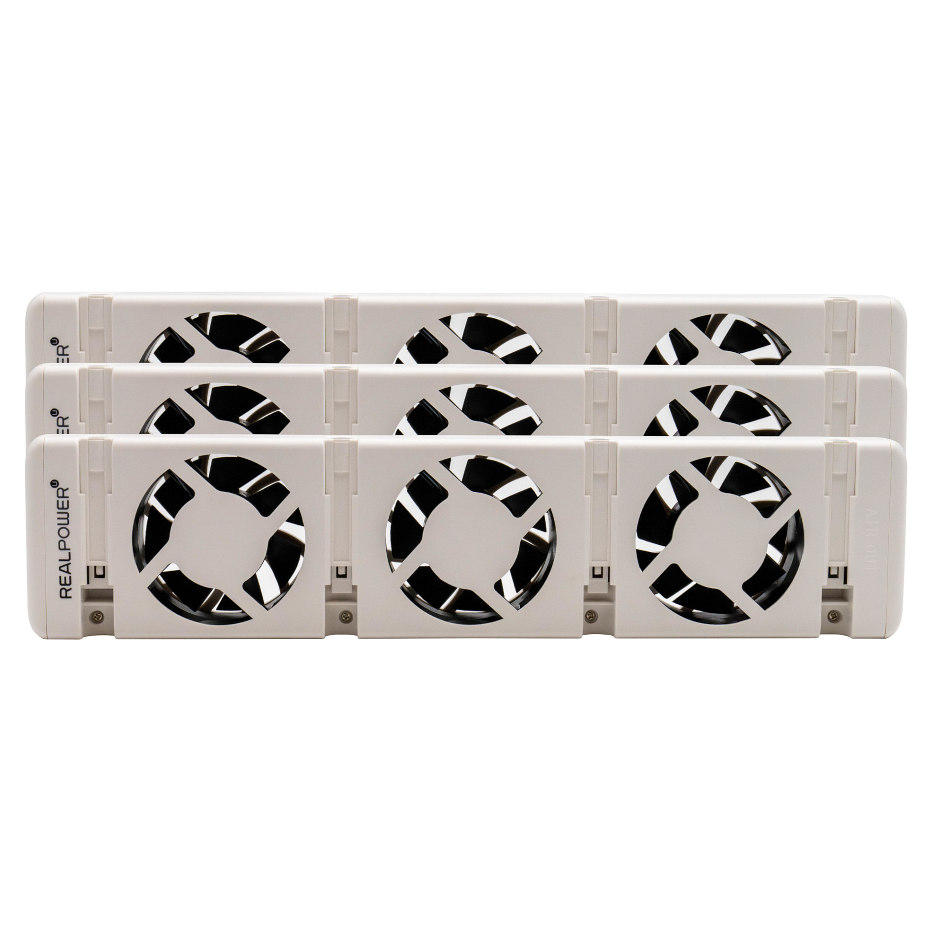 Ventilator za radijator REALPOWER HL-3 (set od 3 kom, termostat, magnetsko postavljanje)-0