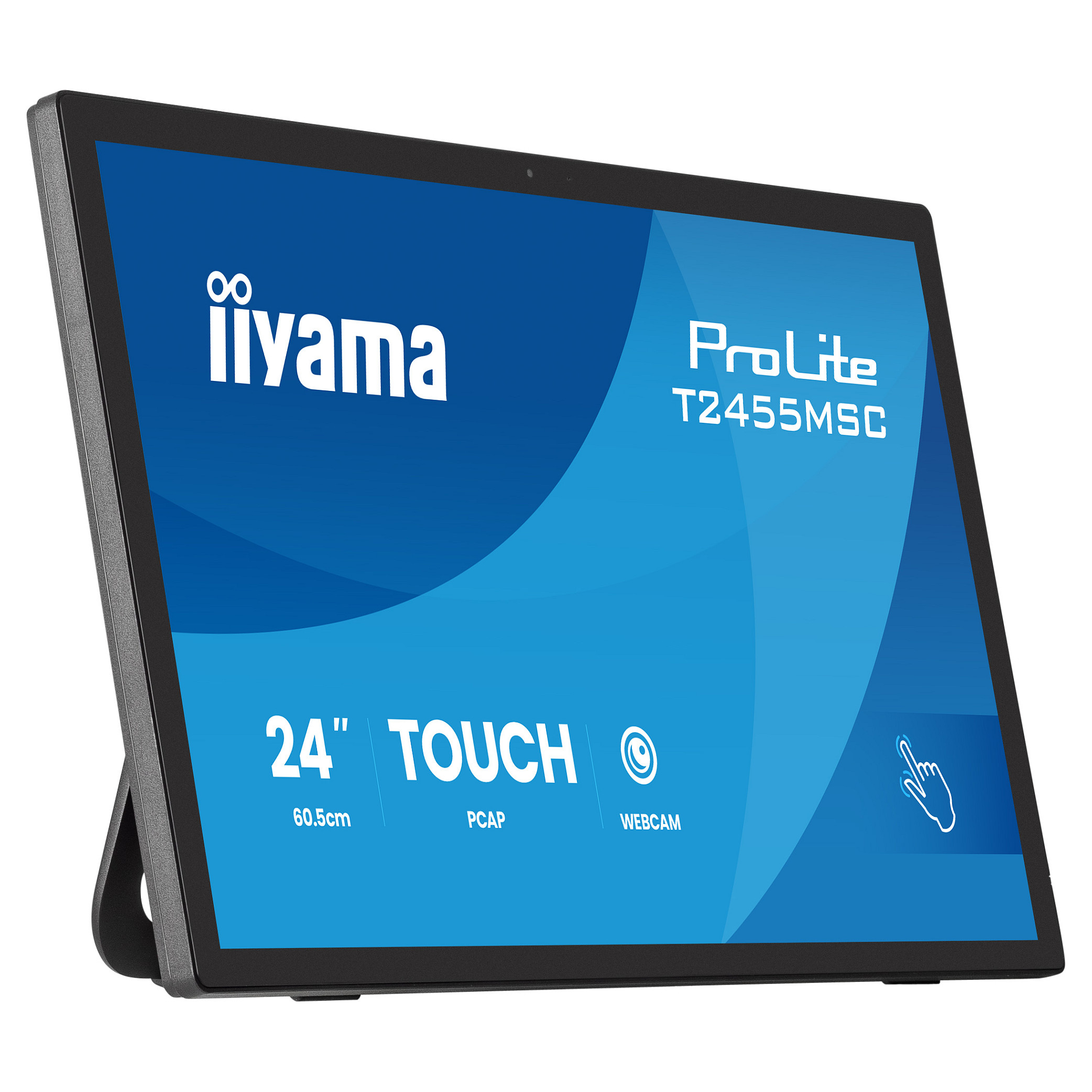 Monitor IIYAMA ProLite T2455MSC-B2 (23.8", Full HD, IPS, 120Hz, 10-point Touch, Webcam)