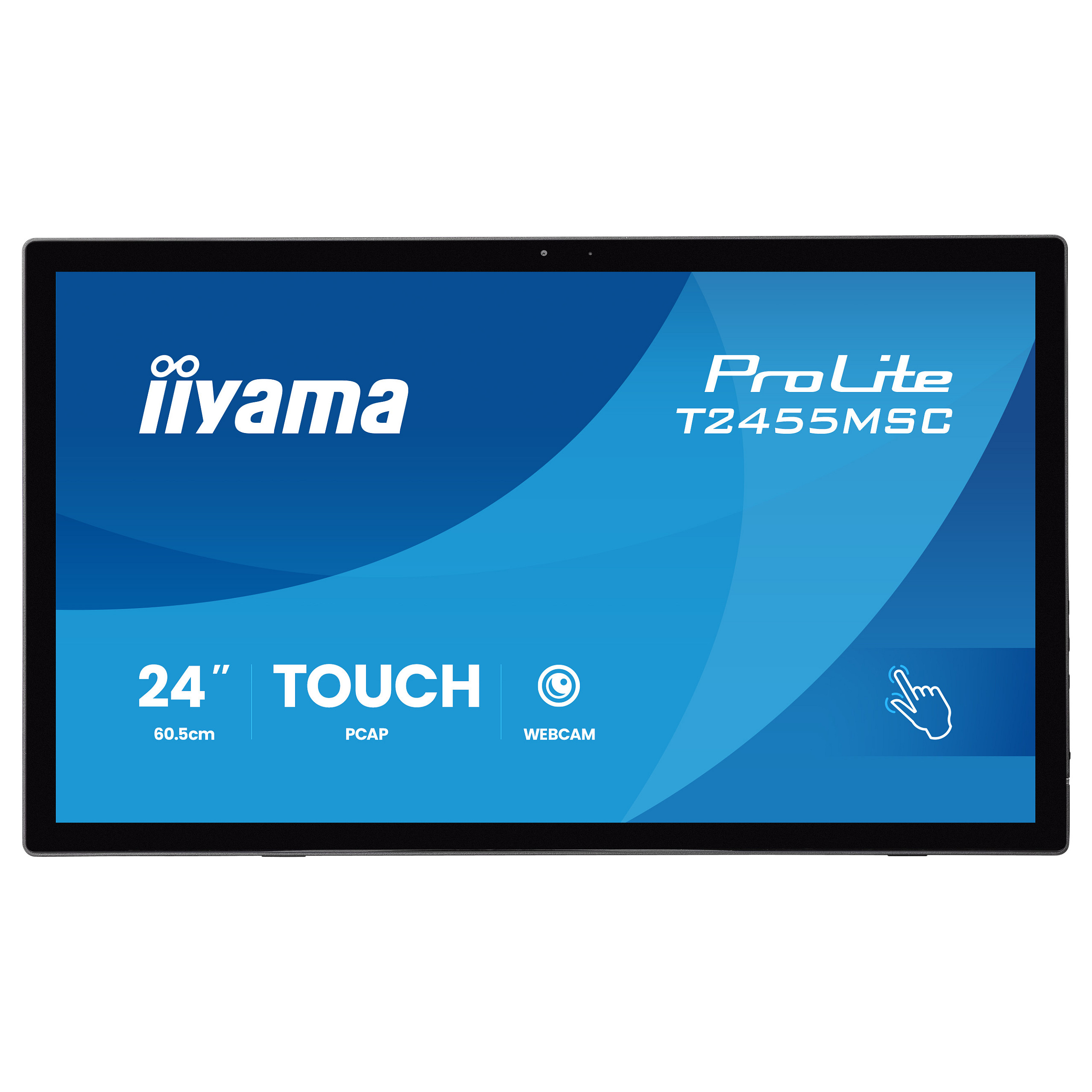 Monitor IIYAMA ProLite T2455MSC-B2 (23.8", Full HD, IPS, 120Hz, 10-point Touch, Webcam)-1