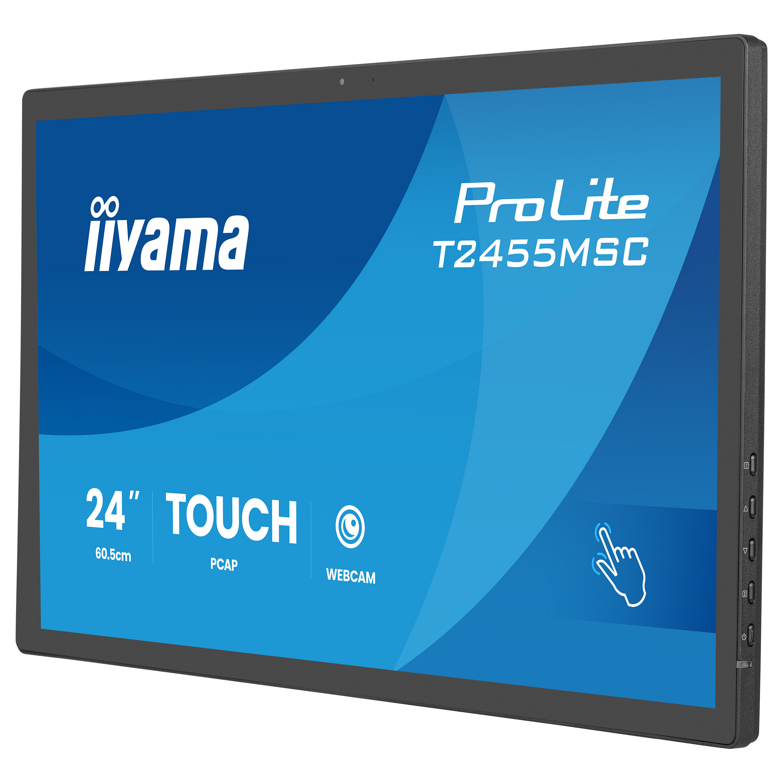 Monitor IIYAMA ProLite T2455MSC-B2 (23.8", Full HD, IPS, 120Hz, 10-point Touch, Webcam)-3