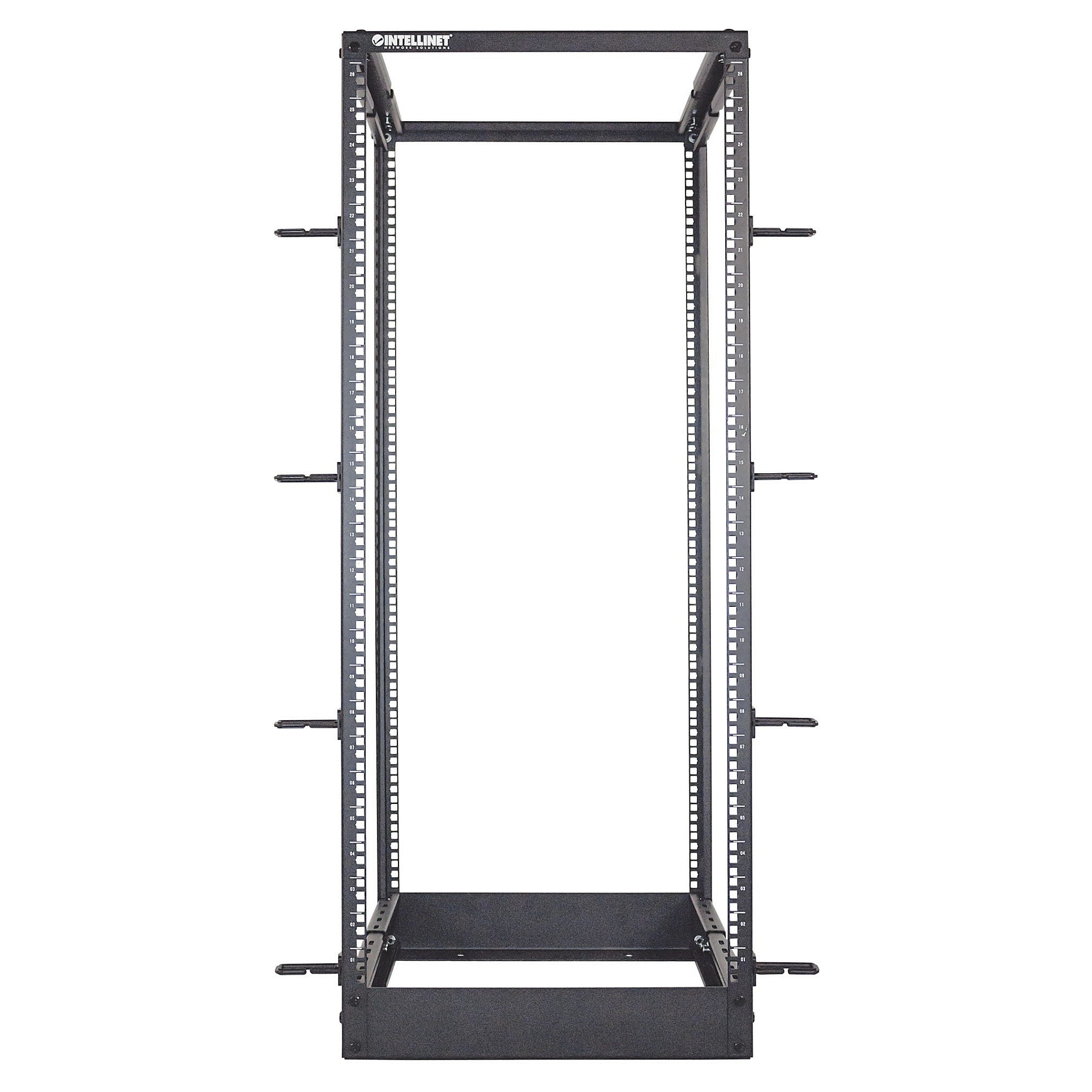 Otvoreni mrežni ormar INTELLINET 19" 26U (4 stupa, podesiva dubina 56-102 cm, nosivost 300 kg, flatpack)-2
