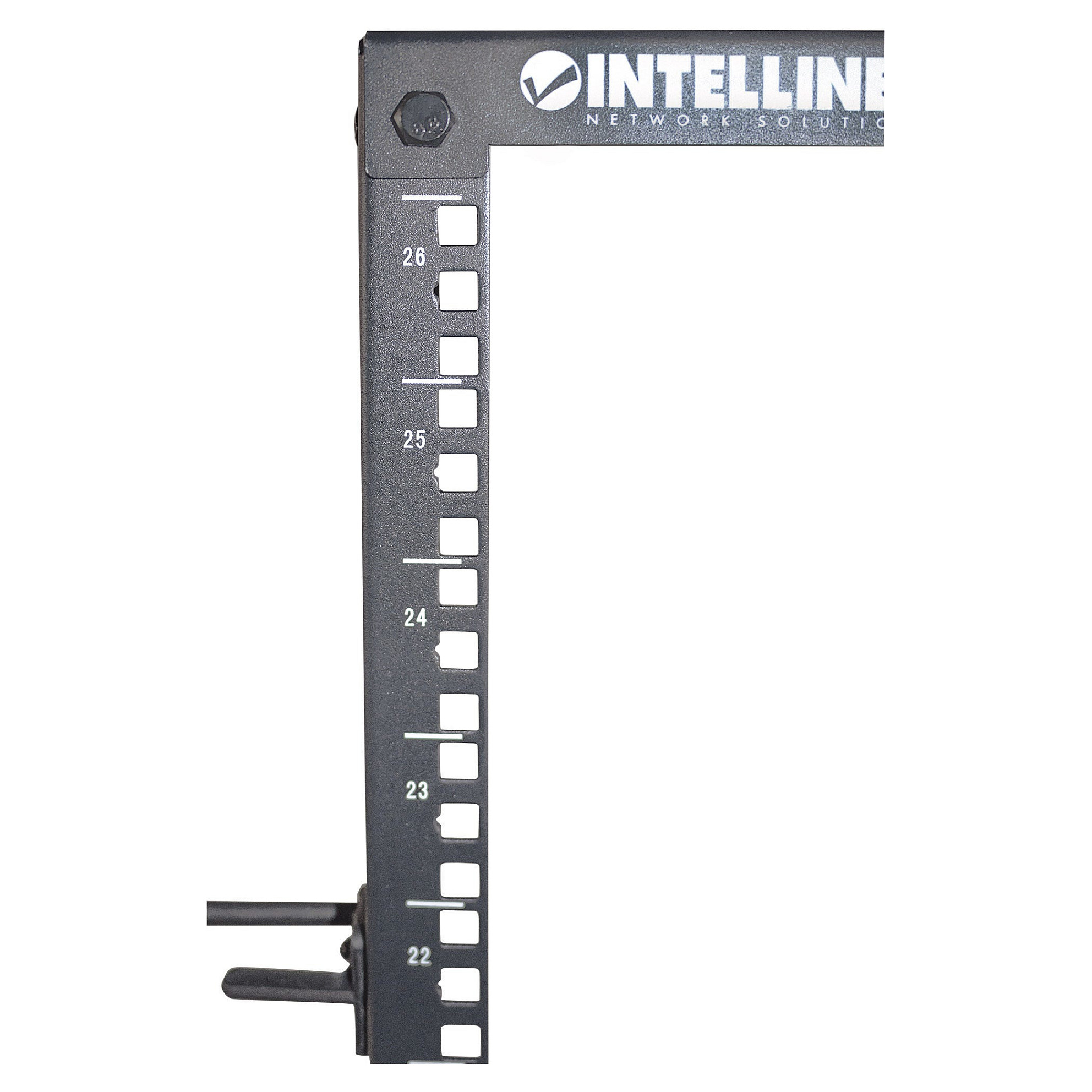 Otvoreni mrežni ormar INTELLINET 19" 26U (4 stupa, podesiva dubina 56-102 cm, nosivost 300 kg, flatpack)-8