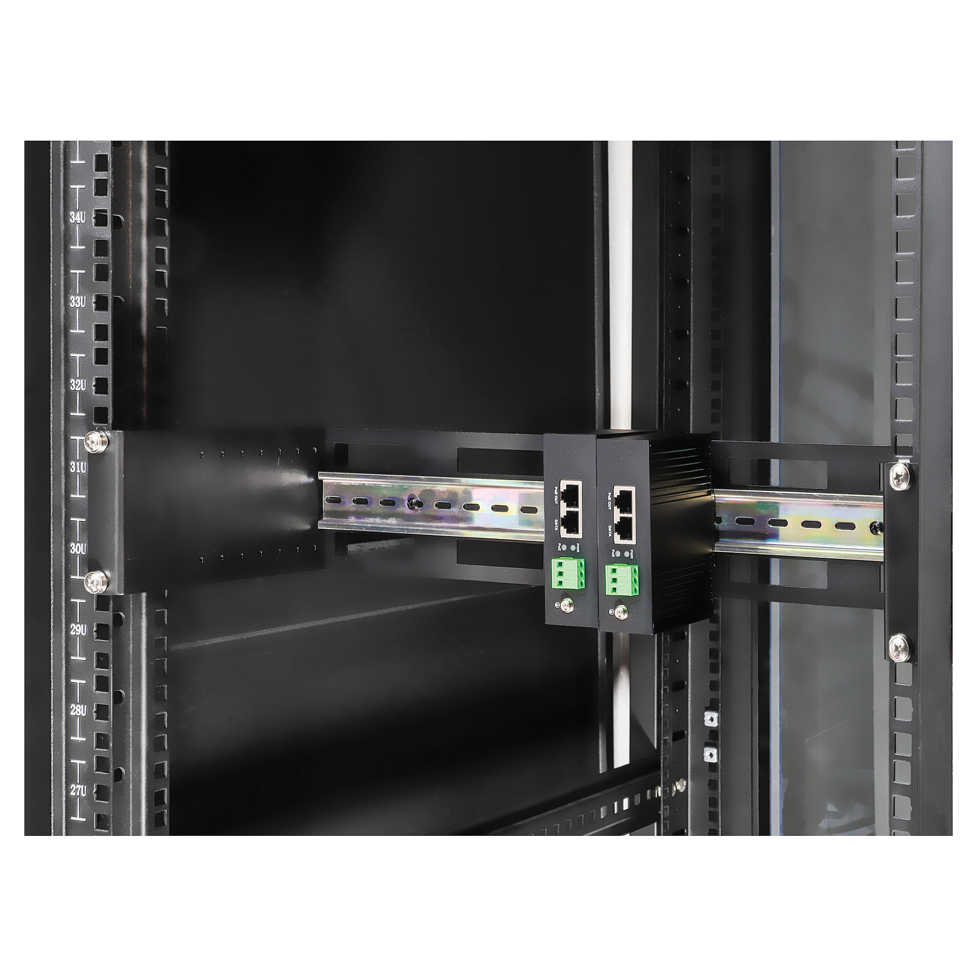 Nosač za DIN šinu INTELLINET 19" Podesivi 2U (716345)-5