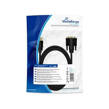 HDMI na DVI-D kabel MEDIARANGE MRCS153 (1.8m, 1920x1200, pozlaćeni konektori)-0