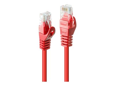 Mrežni kabel LINDY Cat.6 U/UTP, 10m, crvena boja-1