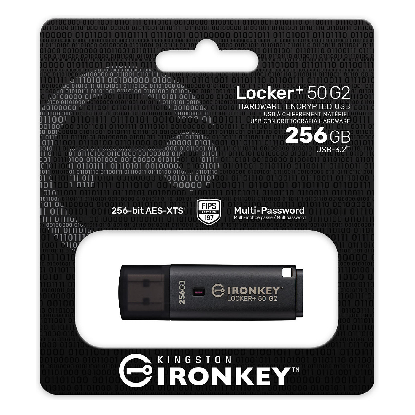 USB stick KINGSTON IronKey Locker+ 50 G2 256GB-9