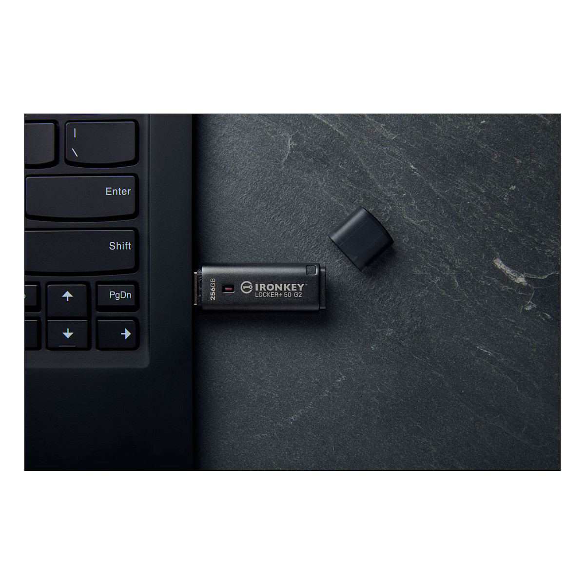 USB stick KINGSTON IronKey Locker+ 50 G2 256GB-12