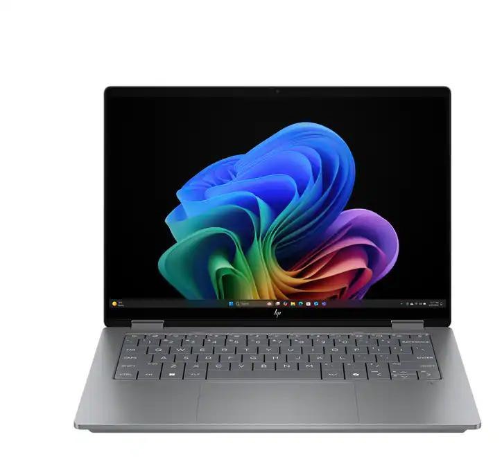 Laptop HP OmniBook X Flip 14 (14", 2K, dodirni, AMD Ryzen AI 5 340, 16GB, 512GB SSD, Windows 11) srebrni - internacionalna non HR tipkovnica