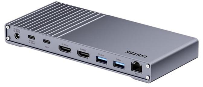Docking stanica UNITEK D1071A (USB4 40Gb/s, 100W PD, Triple 4K Display, 120W adapter)-0