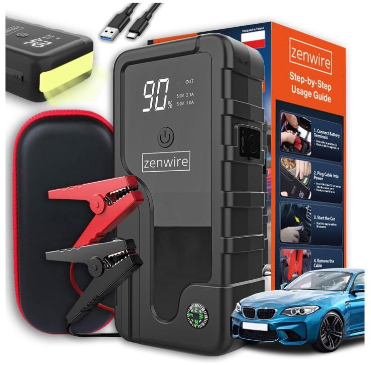Starter za auto i Power Bank ZENWIRE CY16 (6400 mAh, 600A, LED svjetiljka)