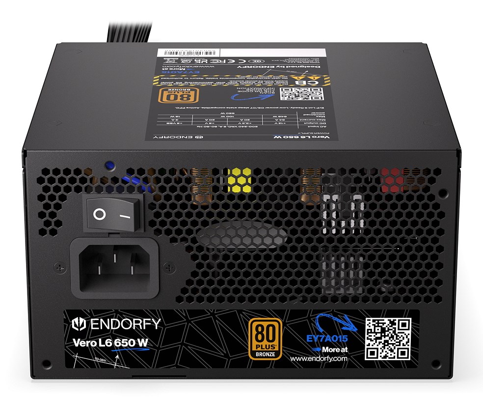 Napajanje za računalo ENDORFY Vero L6 Bronze 650W (80 PLUS Bronze, 120mm Fluctus ventilator, DC-DC)-8