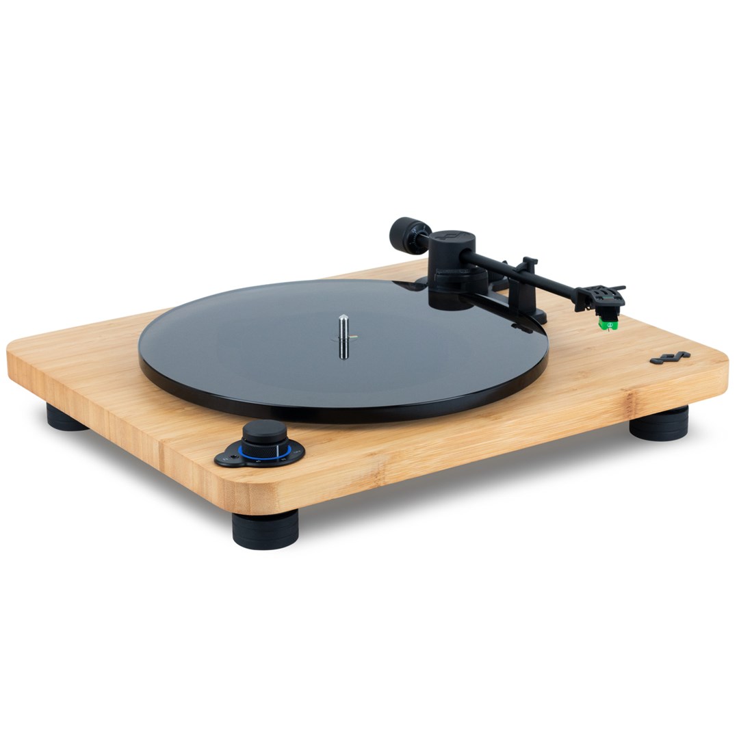The House Of Marley EM-JT010-SB audio turntable Belt-drive audio turntable Black, Wood-1