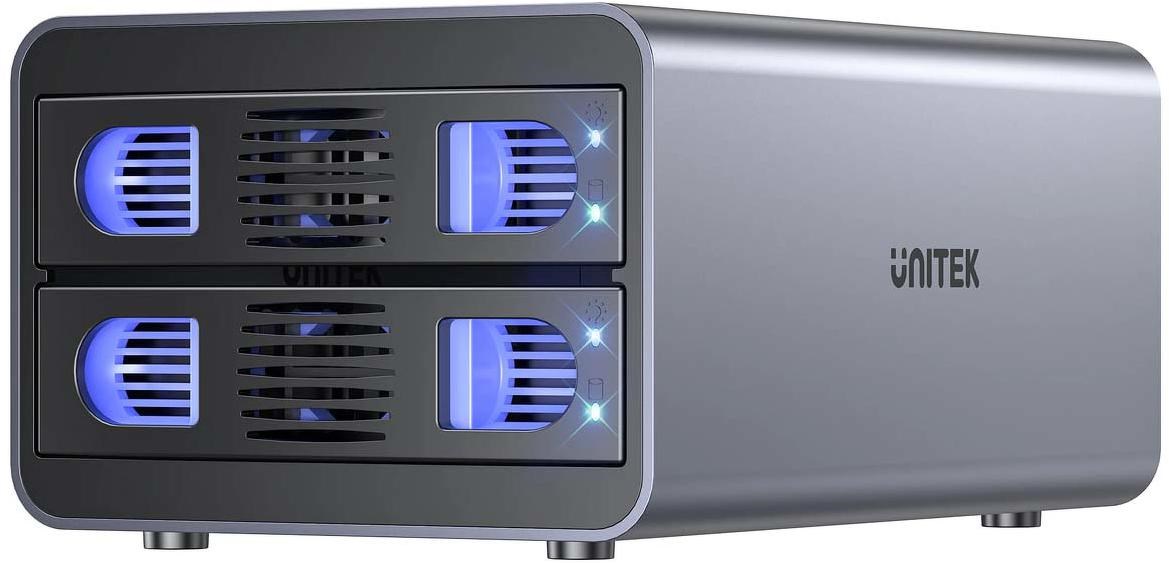 Kućište za disk UNITEK Y-3036 RAID (2x 2.5"/3.5" SATA, 40TB, USB 3.0)