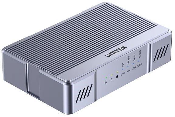 Kućište za 2x M.2 NVMe SSD UNITEK S1203ABK (USB-C 20Gbps, RAID, Kloniranje)