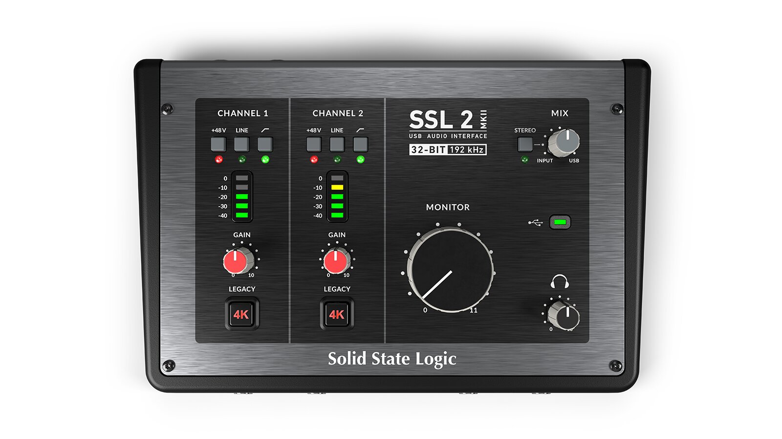 Audio sučelje SOLID STATE LOGIC SSL2 (2-in/2-out, 24-bit/192kHz, Legacy 4K, USB-C)