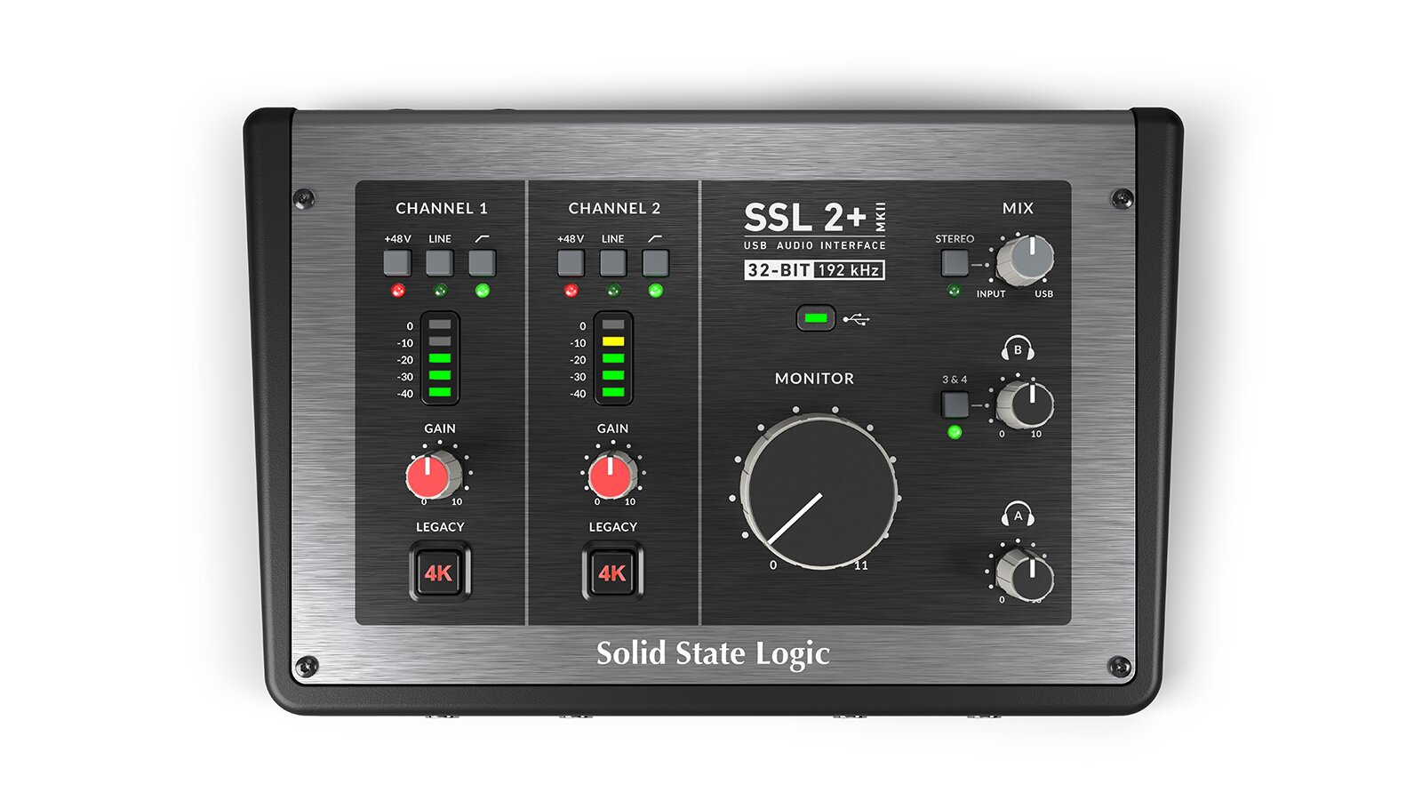 Audio sučelje SOLID STATE LOGIC SSL 2+ (2-in/4-out, USB-C, Legacy 4K, MIDI I/O)