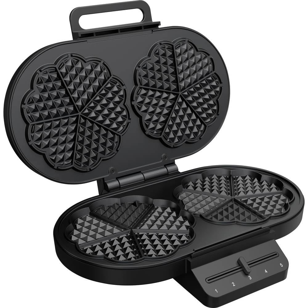 Aparat za vafle PRINCESS 132384 Heart (1200W, crna boja)-0