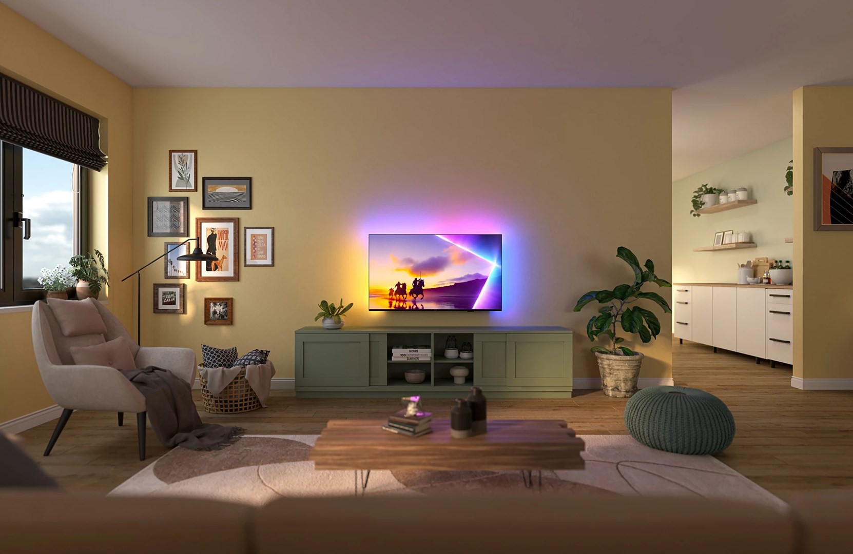 TV PHILIPS 43PUS8450/12 43" (QLED 108 cm, 4K UHD, Titan OS, HDR10+, DVB-T/T2/T2-HD/C/S/S2, crna boja)-5