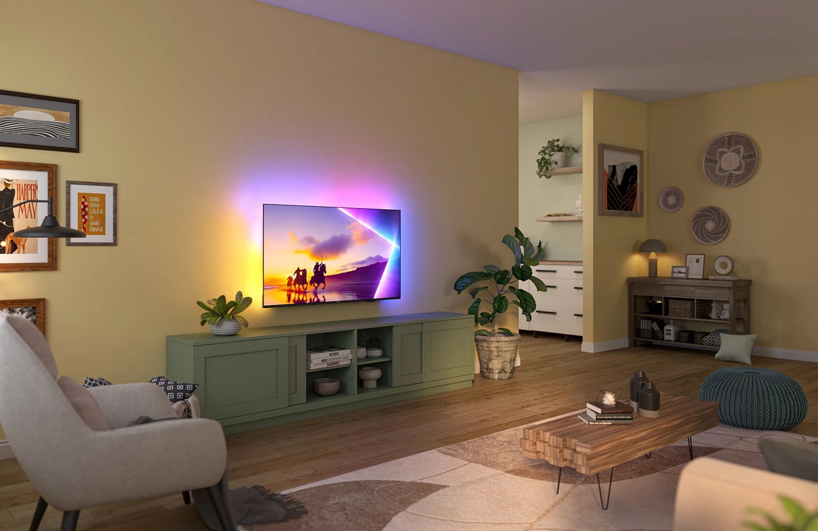 TV PHILIPS 43PUS8450/12 43" (QLED 108 cm, 4K UHD, Titan OS, HDR10+, DVB-T/T2/T2-HD/C/S/S2, crna boja)-6
