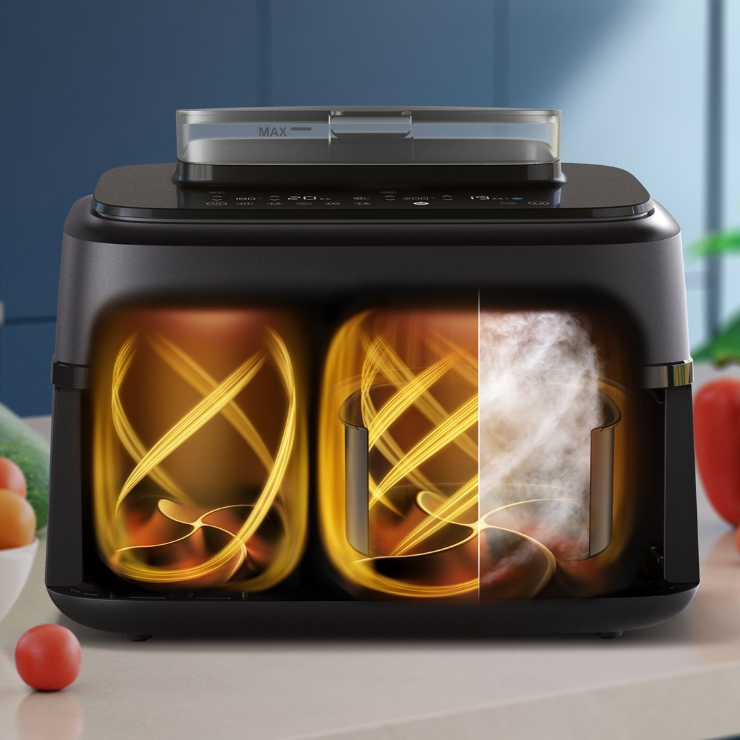 Friteza na vrući zrak PHILIPS 5000 Series XXL NA551/00 (dvostruka košara, 9 L)-5
