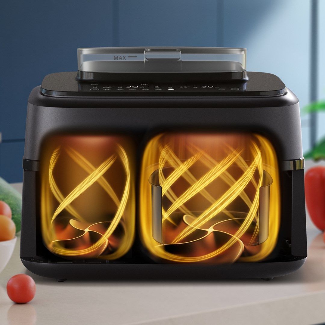 Friteza na vrući zrak PHILIPS 5000 Series XXL NA551/00 (dvostruka košara, 9 L)-3