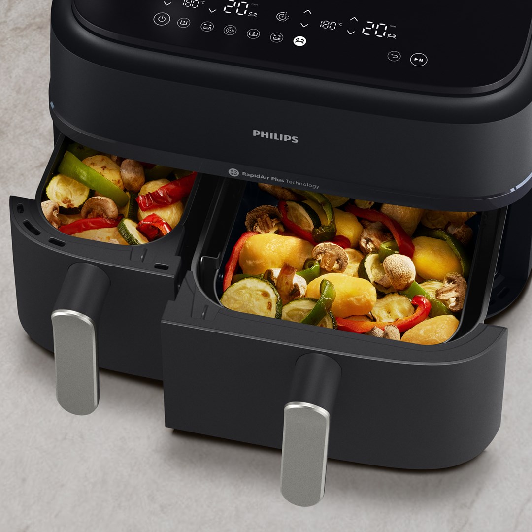 Friteza na vrući zrak PHILIPS 5000 Series XXL NA551/00 (dvostruka košara, 9 L)-6