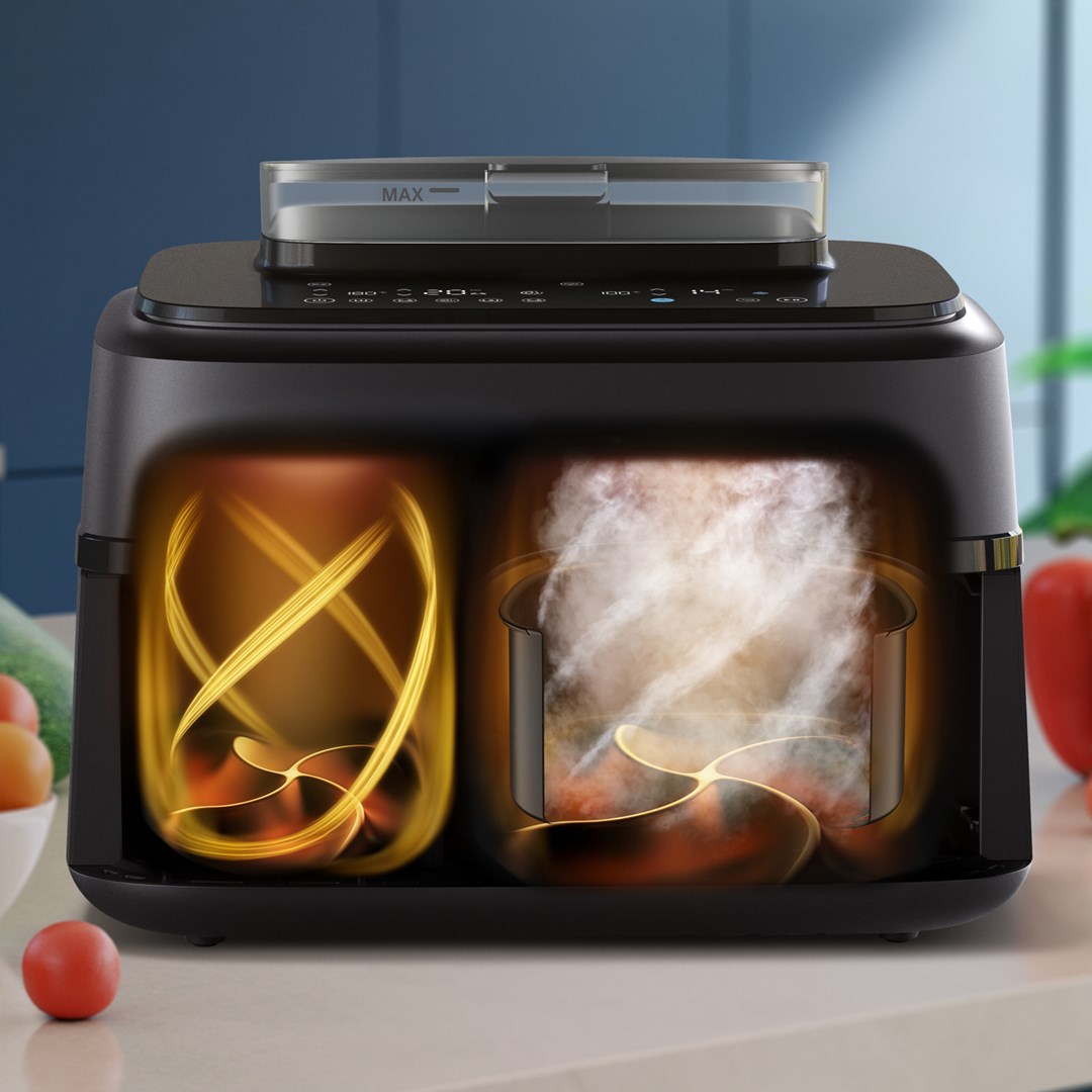 Friteza na vrući zrak PHILIPS 5000 Series XXL NA551/00 (dvostruka košara, 9 L)-4