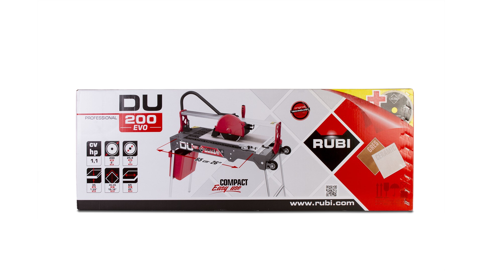 Električni rezač pločica RUBI DU-200 EVO 650 (650 mm, 200 mm ploča, 0.8 HP)-3