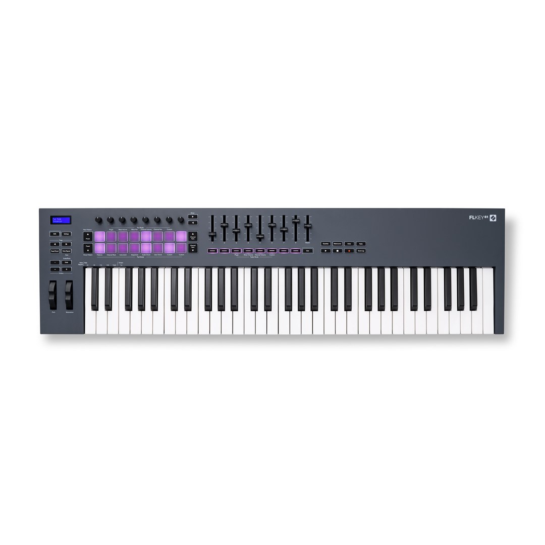 MIDI kontroler NOVATION FLkey 61 (61 tipka, integracija s FL Studio, 16 padova)-0